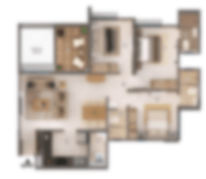 3 BHK Floor Plan