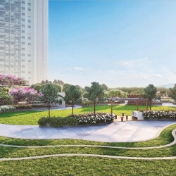 Garden in front of Tower